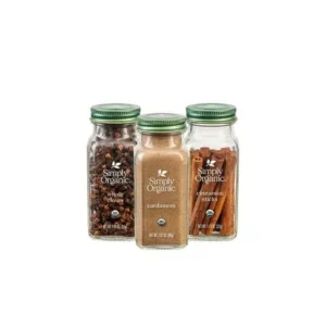 Simply Organic Spice Trio – Whole Cloves, Ground Cardamom & Cinnamon Sticks